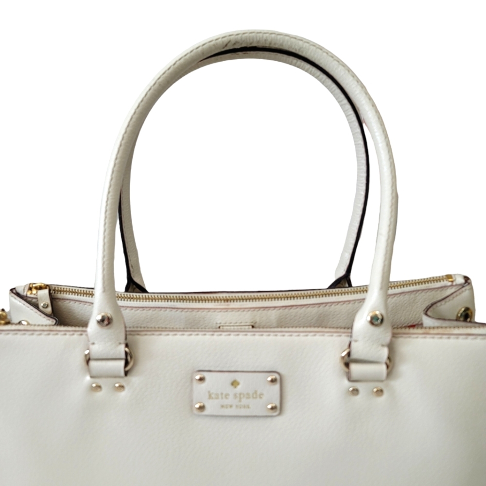KATE SPADE Porcelain Martine Wellesley Leather Shoulder Bag - Picture 4 of 15